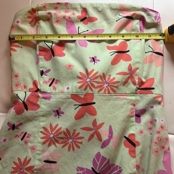 VINTAGE LILLY PULITZER STRAPLESS BUTTERFLY 🦋 PRINT DRESS, size 6 - Picture 4 of 5